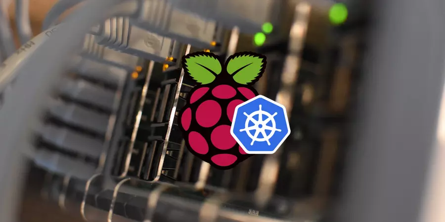 Raspberry Pi Kubernetes cluster close up